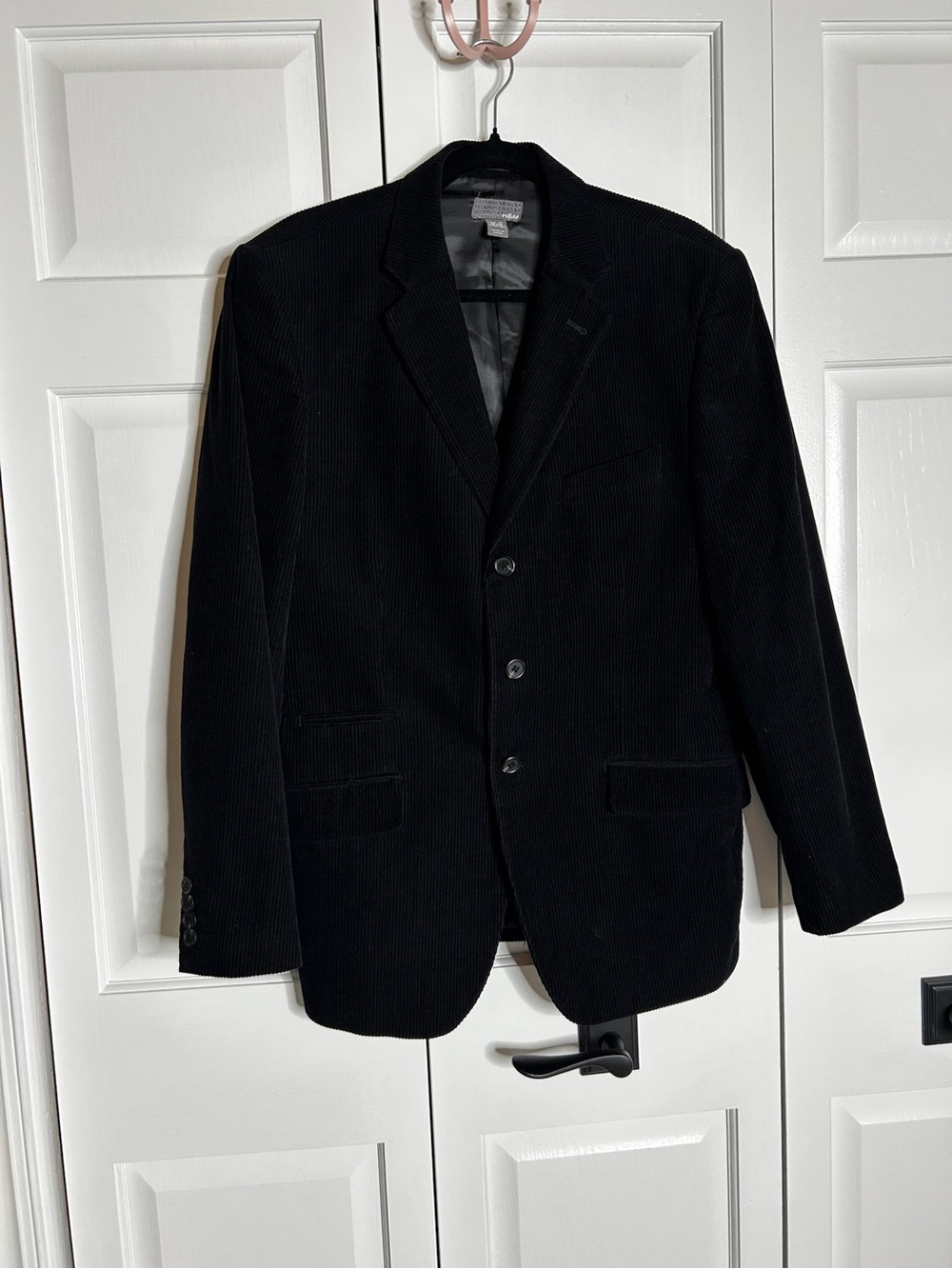 H&M Black Corduroy Sport Coat Blazer